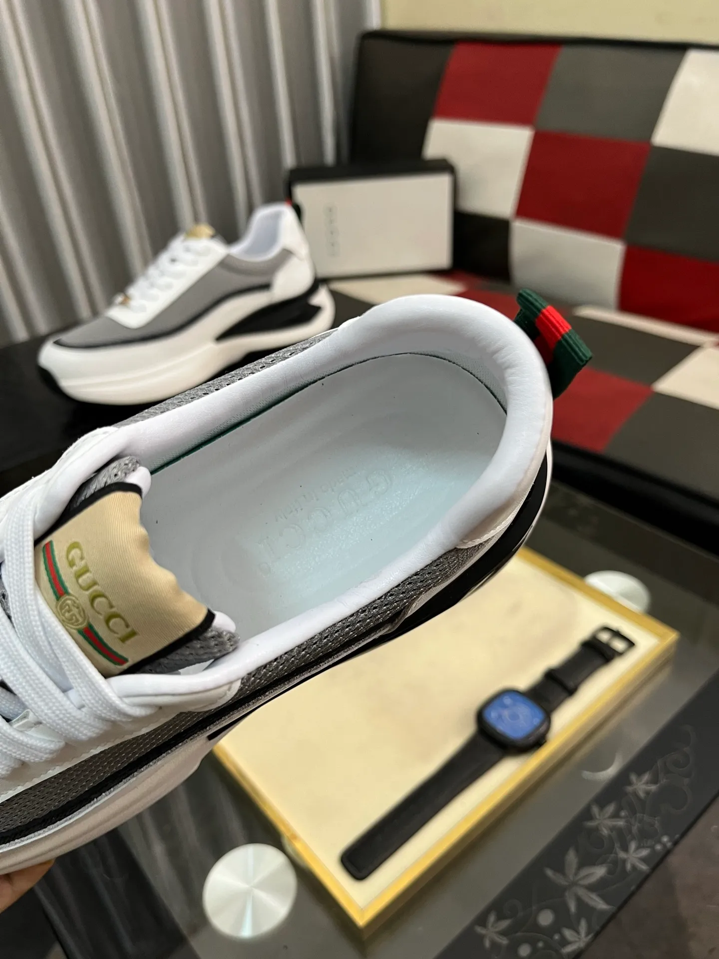 Men's Men's Shoes 💰458 ⌚️⌚️[GUCCI] Gucci men's casual shoes are absolutely popular 🔥The ultimate matching item for trendy men! The charm of super texture is irresistible, the main recommendation, the flower leather color is bright! The upper is made of high-quality brand printed fabric with cowhide, breathable leather lining and wear-resistant rubber sole, noble and elegant! Extremely comfortable🎁🎁You can be as handsome as you want💪 38-443️⃣colors available